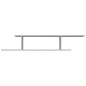 Scaffale TV Parete Grigio Sonoma 125x18x23 cm Legno Multistrato