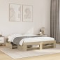 vidaXL Giroletto senza Materasso Rovere Sonoma 160x200cm in Truciolato vidaXL Giroletto senza Materasso Rovere Sonoma 160x200cm in Truciolato