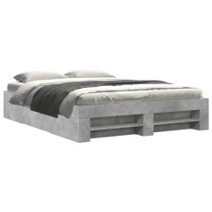 vidaXL Giroletto Grigio Cemento 150x200 cm in Legno Multistrato