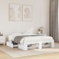 vidaXL Giroletto Bianco 140x200 cm in Legno Multistrato vidaXL Giroletto Bianco 140x200 cm in Legno Multistrato