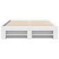 vidaXL Giroletto Bianco 140x200 cm in Legno Multistrato vidaXL Giroletto Bianco 140x200 cm in Legno Multistrato
