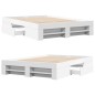 vidaXL Giroletto Bianco 140x200 cm in Legno Multistrato vidaXL Giroletto Bianco 140x200 cm in Legno Multistrato