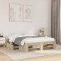 vidaXL Giroletto senza Materasso Rovere Sonoma 140x200cm in Truciolato vidaXL Giroletto senza Materasso Rovere Sonoma 140x200cm in Truciolato