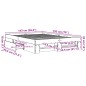 vidaXL Giroletto senza Materasso Rovere Fumo 140x190 cm in Truciolato vidaXL Giroletto senza Materasso Rovere Fumo 140x190 cm in Truciolato