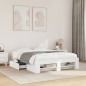 vidaXL Giroletto Bianco 120x200 cm in Legno Multistrato