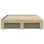 vidaXL Giroletto senza Materasso Rovere Sonoma 120x190cm in Truciolato