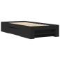 vidaXL Giroletto Nero 100x200 cm in Legno Multistrato vidaXL Giroletto Nero 100x200 cm in Legno Multistrato