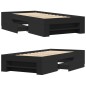 vidaXL Giroletto Nero 100x200 cm in Legno Multistrato vidaXL Giroletto Nero 100x200 cm in Legno Multistrato