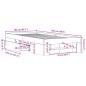 vidaXL Giroletto Nero 100x200 cm in Legno Multistrato vidaXL Giroletto Nero 100x200 cm in Legno Multistrato