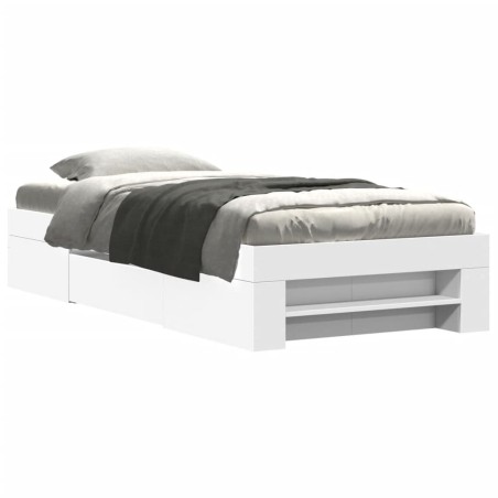 vidaXL Giroletto Bianco 90x200 cm in Legno Multistrato