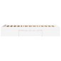 vidaXL Giroletto Bianco 90x200 cm in Legno Multistrato
