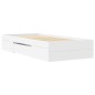 vidaXL Giroletto Bianco 90x200 cm in Legno Multistrato
