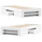 vidaXL Giroletto Bianco 90x200 cm in Legno Multistrato