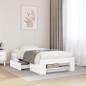 vidaXL Giroletto Bianco 90x190 cm in Legno Multistrato vidaXL Giroletto Bianco 90x190 cm in Legno Multistrato