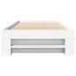 vidaXL Giroletto Bianco 90x190 cm in Legno Multistrato vidaXL Giroletto Bianco 90x190 cm in Legno Multistrato