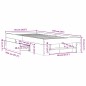 vidaXL Giroletto Bianco 90x190 cm in Legno Multistrato vidaXL Giroletto Bianco 90x190 cm in Legno Multistrato