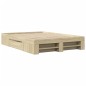 vidaXL Giroletto Rovere Sonoma 135x190 cm in Legno Multistrato