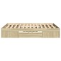 vidaXL Giroletto Rovere Sonoma 135x190 cm in Legno Multistrato