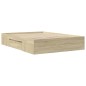 vidaXL Giroletto Rovere Sonoma 135x190 cm in Legno Multistrato