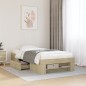vidaXL Giroletto senza Materasso Rovere Sonoma 75x190 cm in Truciolato vidaXL Giroletto senza Materasso Rovere Sonoma 75x190 cm in Truciolato