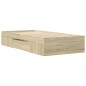 vidaXL Giroletto senza Materasso Rovere Sonoma 75x190 cm in Truciolato vidaXL Giroletto senza Materasso Rovere Sonoma 75x190 cm in Truciolato