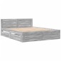 vidaXL Giroletto Testiera Grigio Sonoma 150x200 cm Legno Multistrato vidaXL Giroletto Testiera Grigio Sonoma 150x200 cm Legno Multistrato