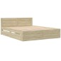 vidaXL Giroletto Testiera Rovere Sonoma 150x200 cm Legno Multistrato
