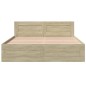 vidaXL Giroletto Testiera Rovere Sonoma 150x200 cm Legno Multistrato