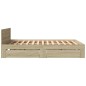 vidaXL Giroletto Testiera Rovere Sonoma 150x200 cm Legno Multistrato