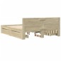 vidaXL Giroletto Testiera Rovere Sonoma 150x200 cm Legno Multistrato