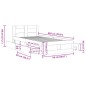 vidaXL Giroletto con Testiera Grigio Sonoma 90x200cm Legno Multistrato vidaXL Giroletto con Testiera Grigio Sonoma 90x200cm Legno Multistrato