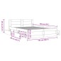 vidaXL Giroletto Testiera Grigio Sonoma 140x190 cm Legno Multistrato vidaXL Giroletto Testiera Grigio Sonoma 140x190 cm Legno Multistrato