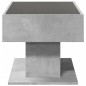 vidaXL Tavolino Salotto con LED Grigio Cemento 70x50x45 cm Multistrato vidaXL Tavolino Salotto con LED Grigio Cemento 70x50x45 cm Multistrato