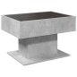 vidaXL Tavolino Salotto con LED Grigio Cemento 70x50x45 cm Multistrato vidaXL Tavolino Salotto con LED Grigio Cemento 70x50x45 cm Multistrato