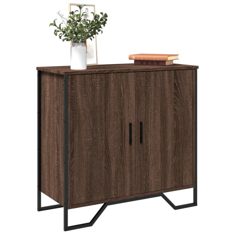 vidaXL Credenza Rovere Marrone 78x35,5x74,5 cm in Legno Multistrato vidaXL Credenza Rovere Marrone 78x35,5x74,5 cm in Legno Multistrato