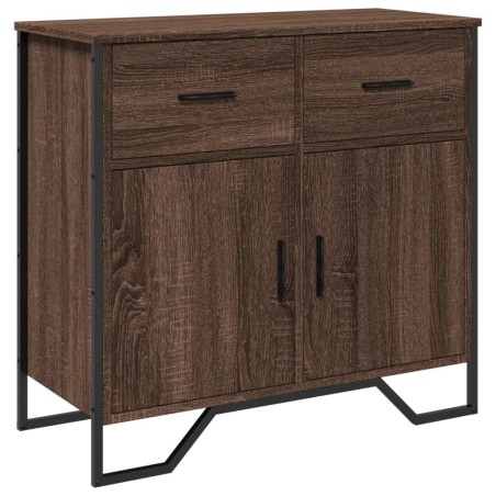 vidaXL Credenza Rovere Marrone 79,5x35,5x74,5 cm in Legno Multistrato