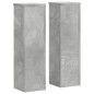 vidaXL Supporti per Piante 2 pz Grigio 17x17x60 cm Legno Multistrato