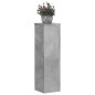vidaXL Supporti per Piante 2 pz Grigio 17x17x60 cm Legno Multistrato