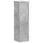 vidaXL Supporti per Piante 2 pz Grigio 17x17x60 cm Legno Multistrato