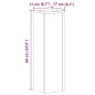 vidaXL Supporti per Piante 2 pz Grigio 17x17x60 cm Legno Multistrato