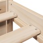 vidaXL Giroletto con Testiera 75x190 cm in Legno Massello di Pino