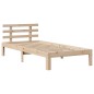 vidaXL Giroletto con Testiera 90x200 cm in Legno Massello di Pino vidaXL Giroletto con Testiera 90x200 cm in Legno Massello di Pino