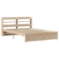 vidaXL Giroletto con Testiera 140x200 cm in Legno Massello di Pino vidaXL Giroletto con Testiera 140x200 cm in Legno Massello di Pino