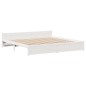 vidaXL Giroletto con Testiera senza Materasso Bianco 180x200 cm vidaXL Giroletto con Testiera senza Materasso Bianco 180x200 cm