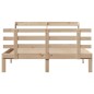 vidaXL Giroletto con Testiera 140x190 cm in Legno Massello di Pino vidaXL Giroletto con Testiera 140x190 cm in Legno Massello di Pino