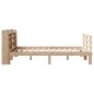 vidaXL Giroletto con Testiera 140x190 cm in Legno Massello di Pino vidaXL Giroletto con Testiera 140x190 cm in Legno Massello di Pino