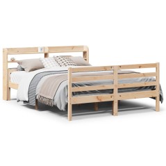 vidaXL Giroletto con Testiera 150x200 cm in Legno Massello di Pino