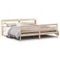 vidaXL Giroletto con Testiera 200x200 cm in Legno Massello di Pino
