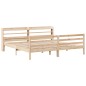 vidaXL Giroletto con Testiera 200x200 cm in Legno Massello di Pino