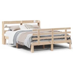 vidaXL Giroletto con Testiera 140x200 cm in Legno Massello di Pino